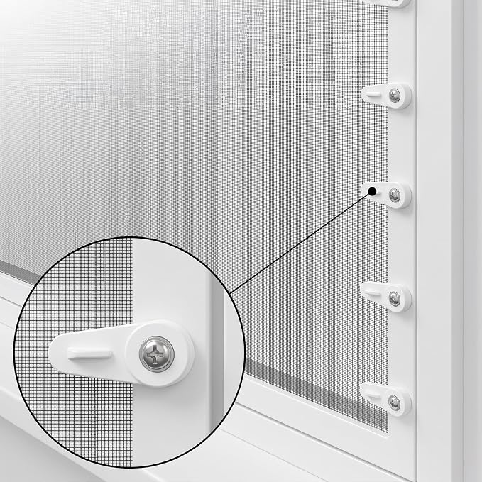 20 Pack Window Screen Clips PL 7909 White Plastic Window Screen Holder Clip | - Image 6