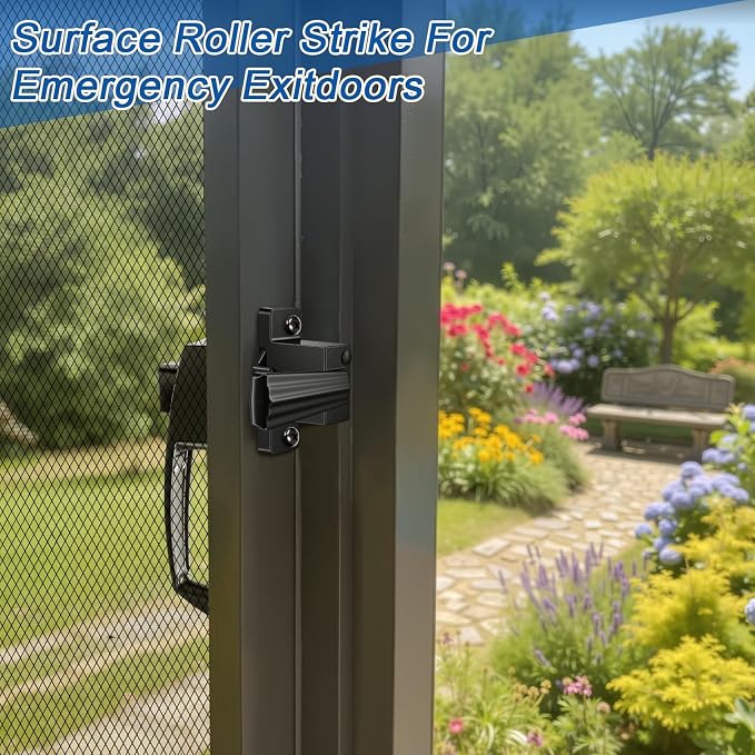 Novabright 2 Set Storm and Screen Door Handle, Button | Fits Doors 5/8 –1-1/4” - Image 4
