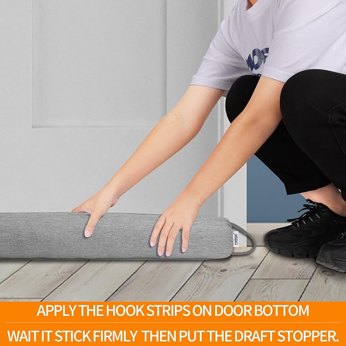 TORRAMI 36" Door Draft Stopper Under Bottom Insulation Noise Air Stopper 2.1LB - Image 4