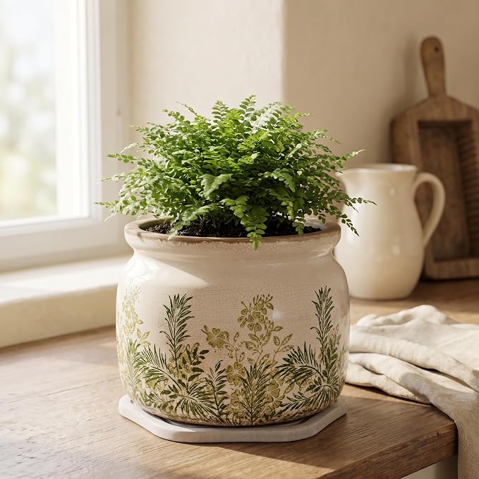 Cottage Ceramic Flower Pots - Image 7