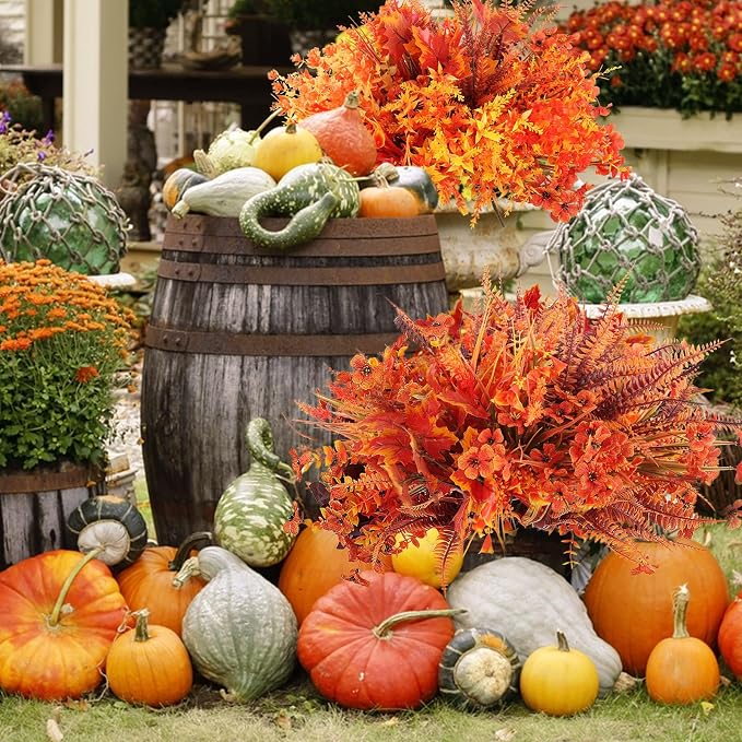 21 Bundles 9 Styles Artificial Fall Flowers - Image 4