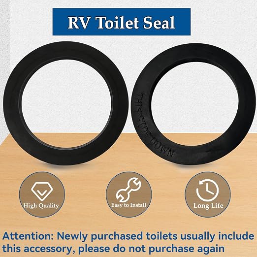 RV Toilet Seal Fit for Dometic 300/310/320 Toilet, 385311652 RV Toilet Seal - Image 2