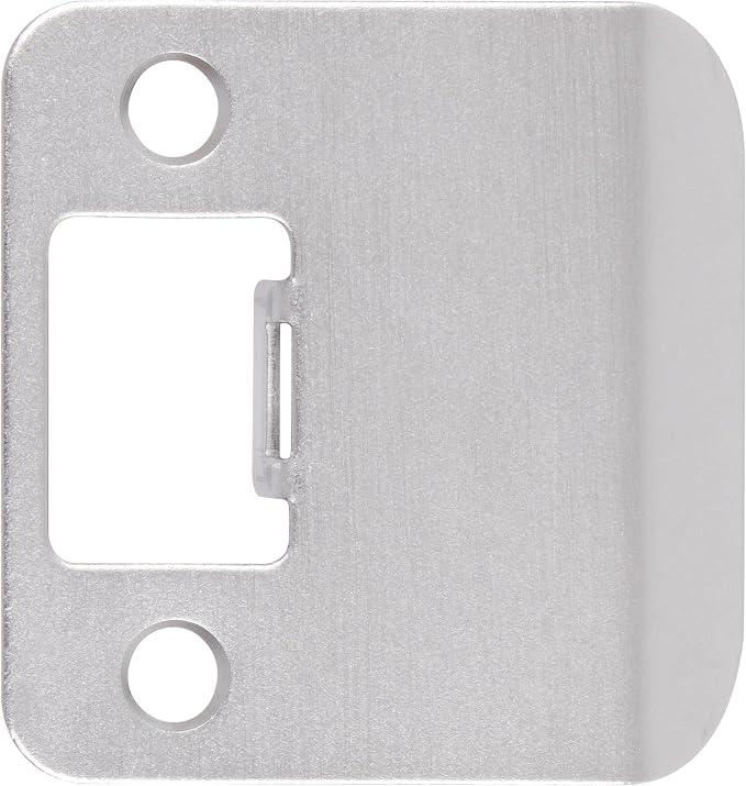 Round Corner Extended Lip Strike, 2-1/4" x 1-3/4", Satin Chrome by StoneHarborHardware