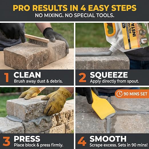 YKF Ready-to-Use Polymer Cement Adhesive Paste, Pre-Mixed Mortar Alternative - Image 6