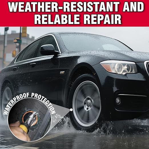 Chemical Vulcanizing Cement, Waterproof Tire Repair Glue 8.5 FL.Oz, Fast Drying - Image 4