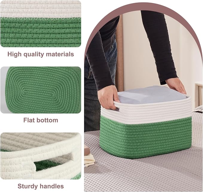 OIAHOMY 4 Pack Storage Basket, Closet Organizer - Image 3