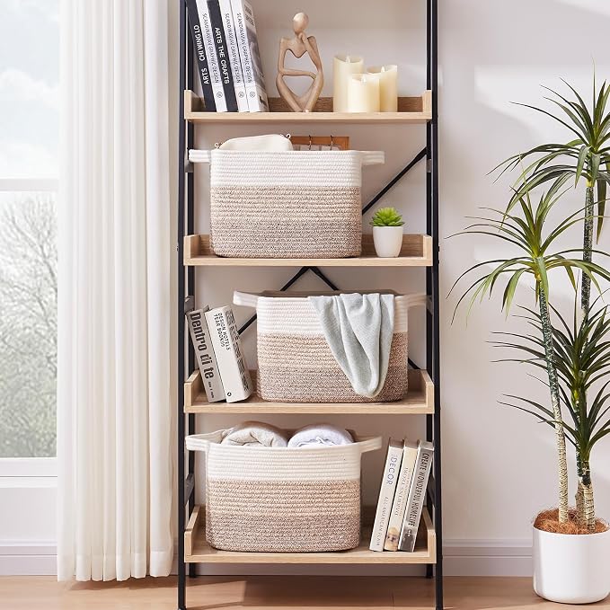 OIASKET Storage Baskets for Organizing, Woven Baskets for Shelves, Rectangle - Image 3