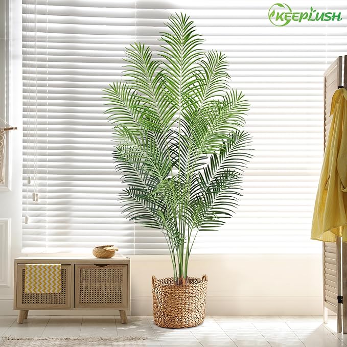 Artificial Palm Tree 7ft Tall Fake Palm Tree Indoor Decor - Image 8