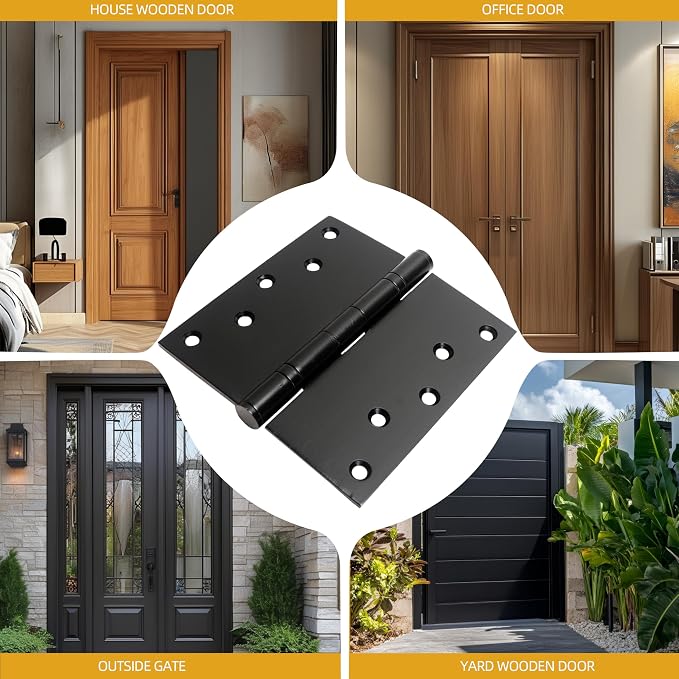 5 inch X 5 inch Hinges Heavy Duty Door Hinges up to 220 lbs - Image 6