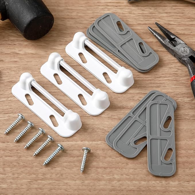 Enhon 3 Pack Screen Door Spring Strike Plate | Spring Loaded Screen and Storm - Image 7