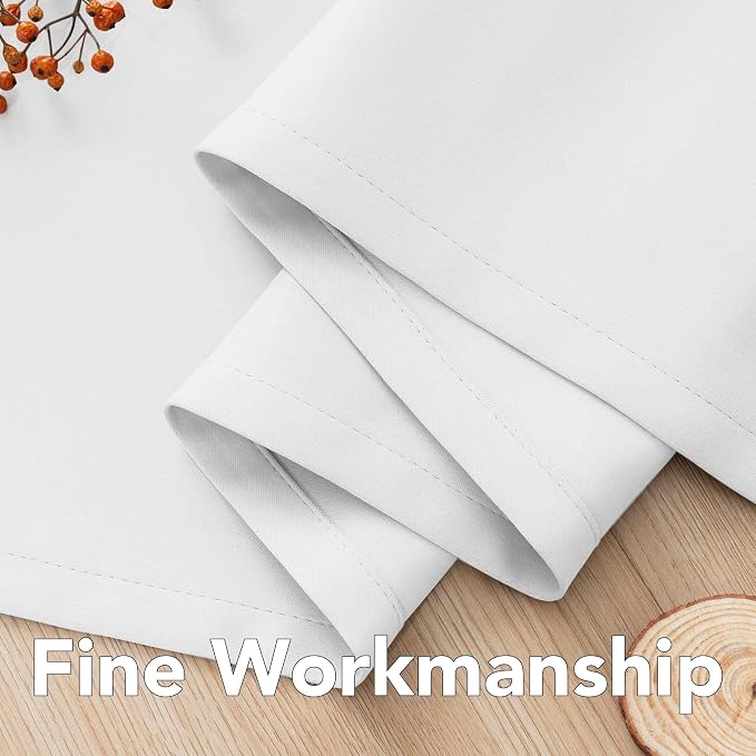 H.VERSAILTEX White Curtains 96 inches Long Window Treatment Panels/Drapes - Image 6