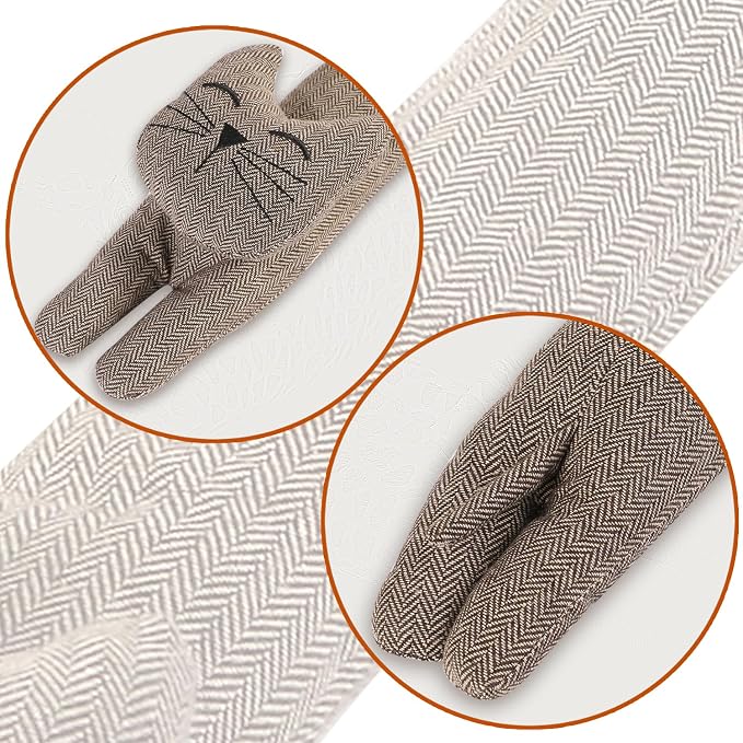 34 Inch 3LB Heavy Duty Under Door Draft Stopper, Decorative Soundproof Door - Image 3