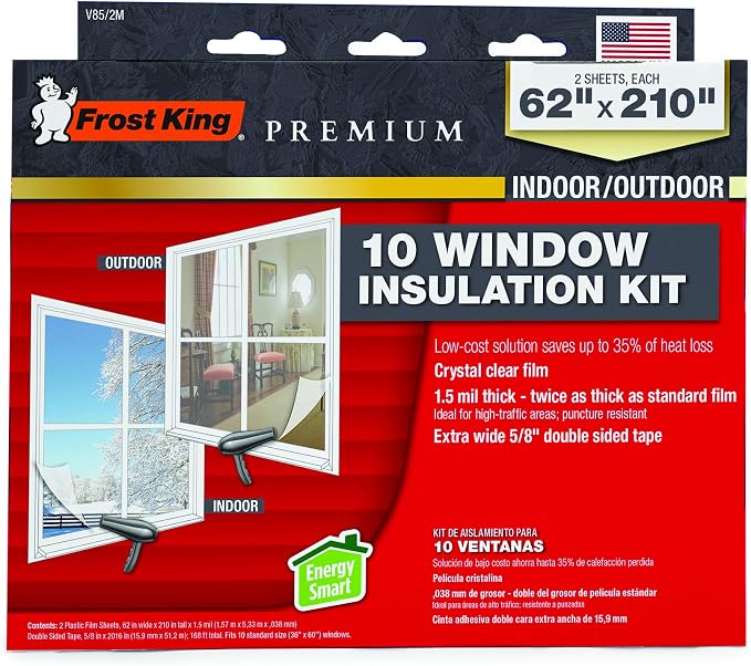 Frost King V85/2M Extra Strength Indoor Shrink Window Kits - Image 2