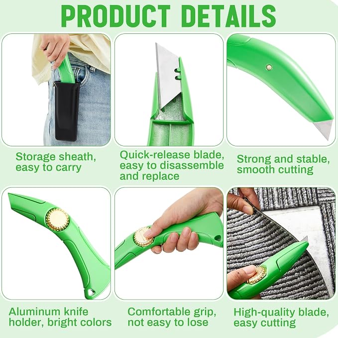 WILLBOND 1 Pack Heavy Duty Fixed Roofing Knife - Image 4
