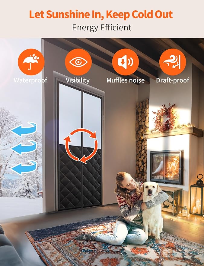 Magnetic Thermal Insulated Door Curtain - Image 3