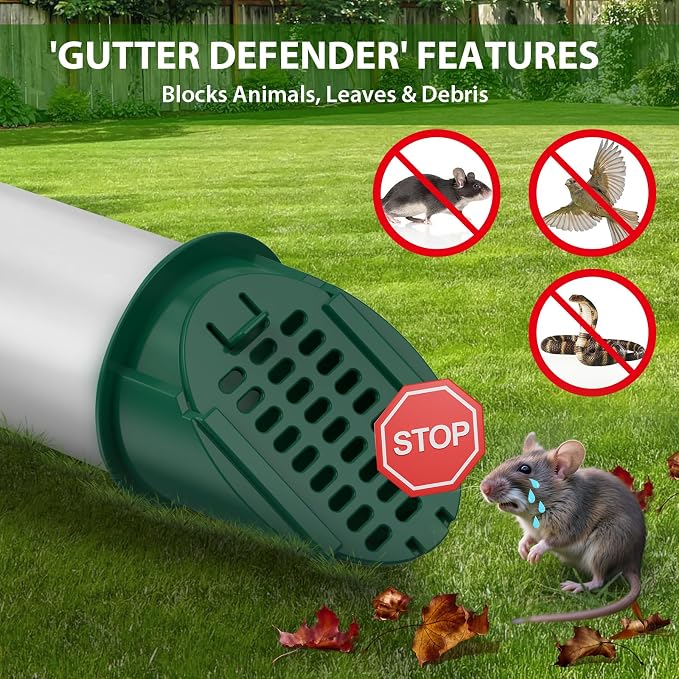 1 Pack 4" Slope Drainage Grate Cover, Rain Diverter, Drainage Grate Yard Drain - Image 4
