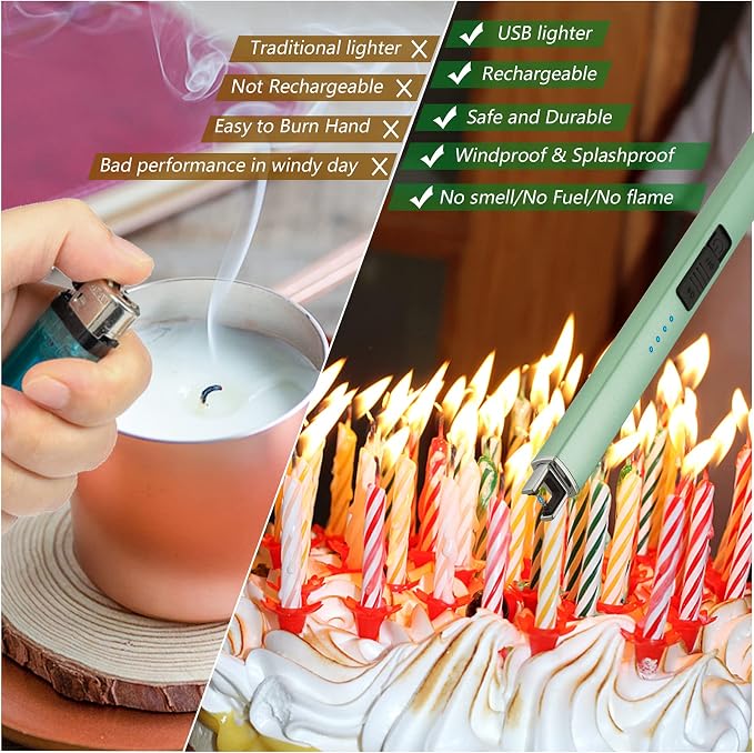 Electric Candle Lighter, Christmas Stocking Stuffers Gifts - Image 4