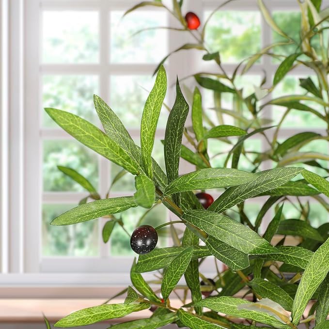 FEELEAD 5FT Artificial Olive Tree - Image 3