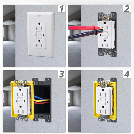 MAKERELE 1 Gang Receptacle Outlet Box Extender, 1 Pack | - Image 4