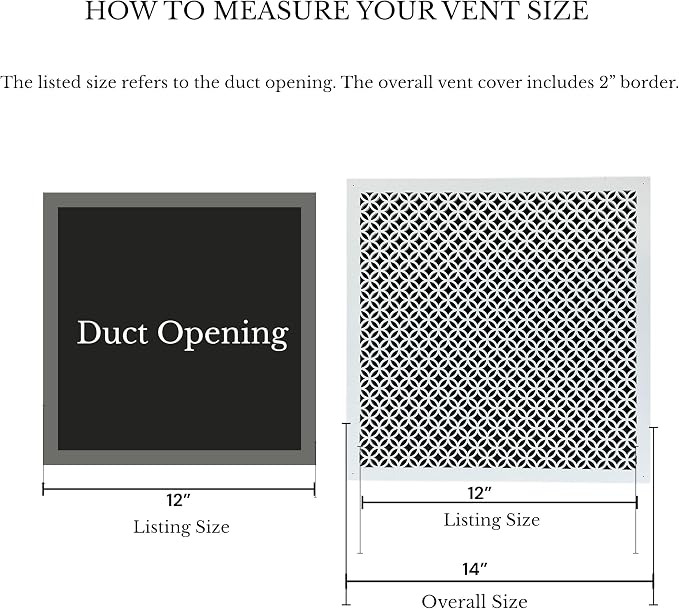 Vent Cover for walls and ceiling Custom Size Fan cover Wall Register Ceiling - Image 3