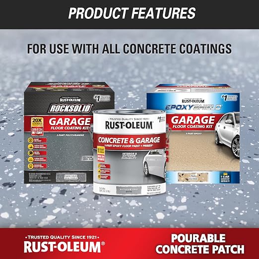 Rust-Oleum 369667 Pourable Concrete Patch, 5 lb Pail - Image 4