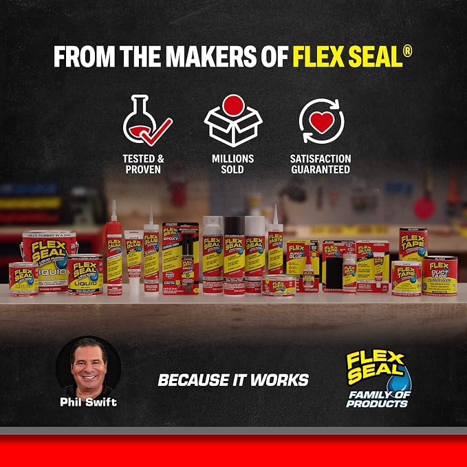 Flex Seal, 14 oz, Stop Leaks Instantly, Waterproof Rubber Spray On Sealant - Image 7