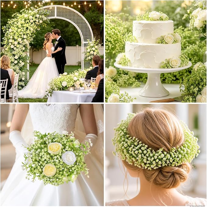 6Pcs Babys Breath Artificial Flowers - Image 8