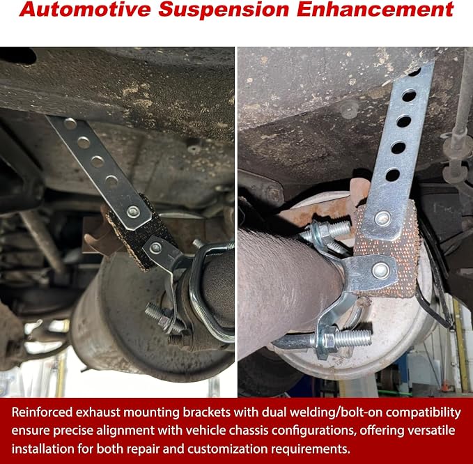 Heavy Duty Exhaust Hanger 2 Pcs Set | Universal Flexible Muffler Hanger Bracket - Image 2