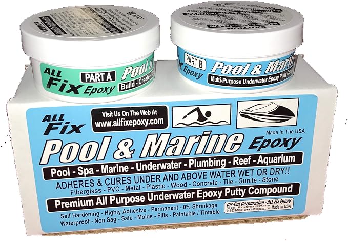 All Fix H20 Underwater EPOXY Putty Pool Surfboard Kayak Marine Repair Cracks by Unknown