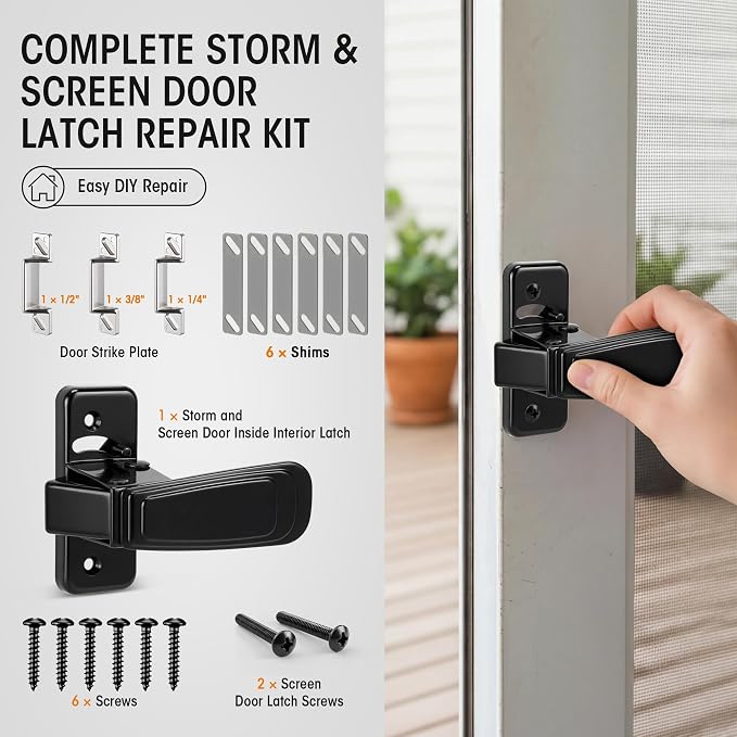 Storm & Screen Door Latch Replacement Kit - Image 3