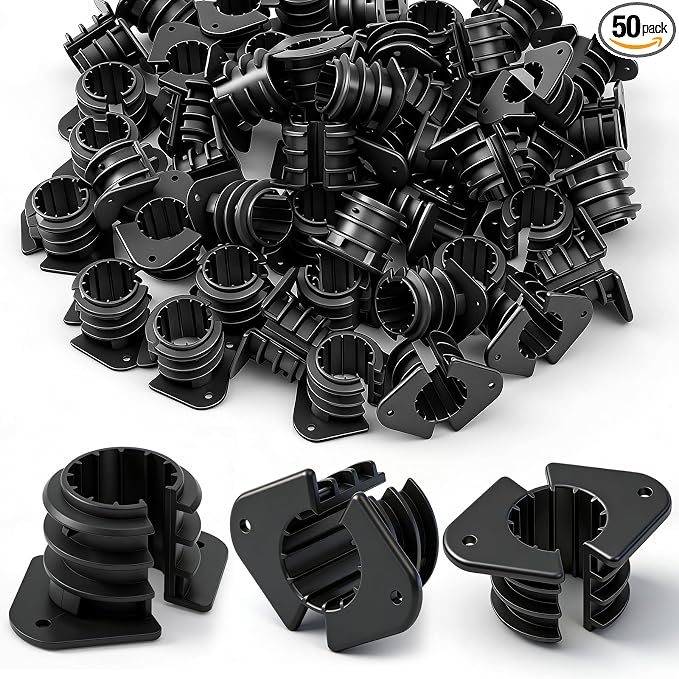 Briwooody 50 Pcs 3/4 Inch Thru Stud Isolation Clamp Durable Pipe Supports by Briwooody