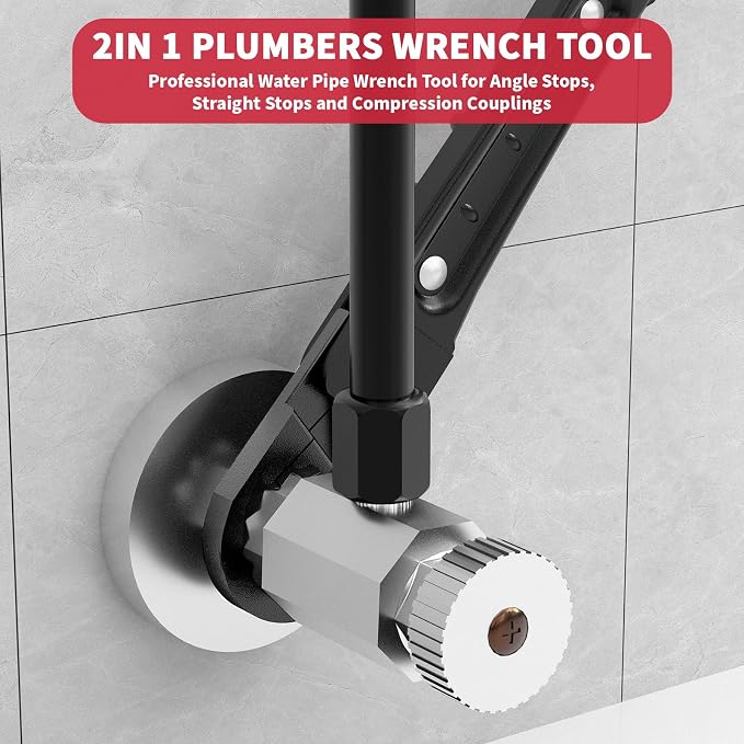 Plumbing Tools Angle Stop Wrench Kit - Image 2