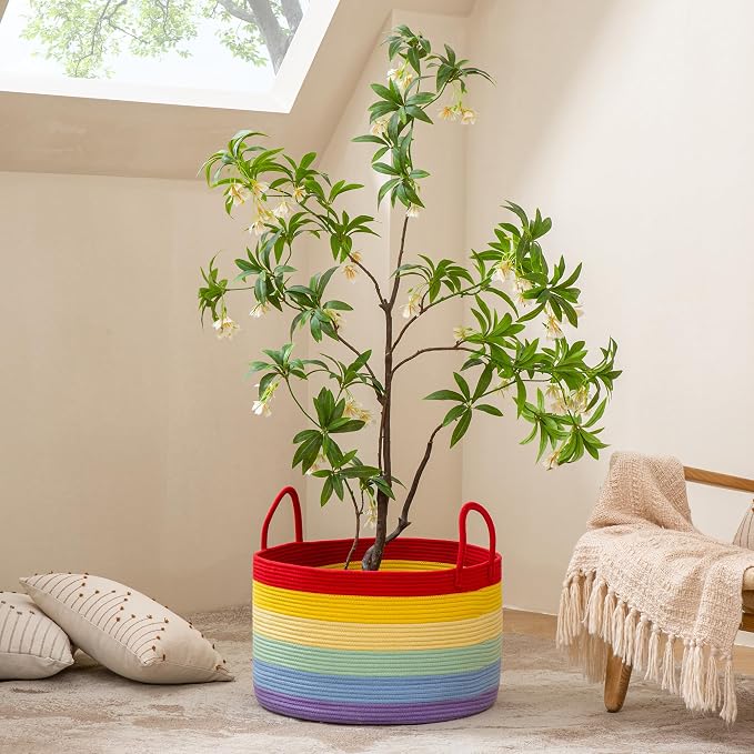 KAKAMAY Large Blanket Basket - Image 9