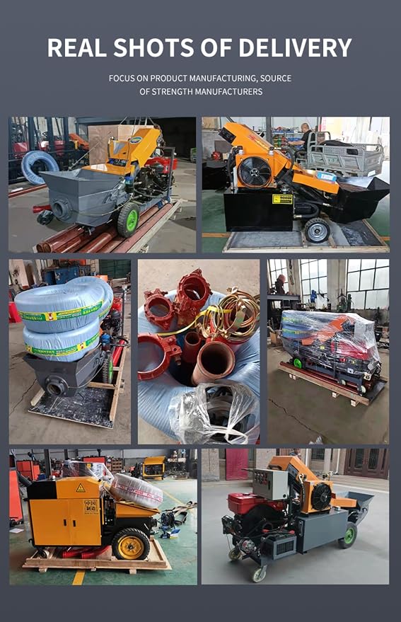 Concrete Pump Portable Cement Pump Hydraulic Concrete Line Pump Trailer | Mini - Image 8