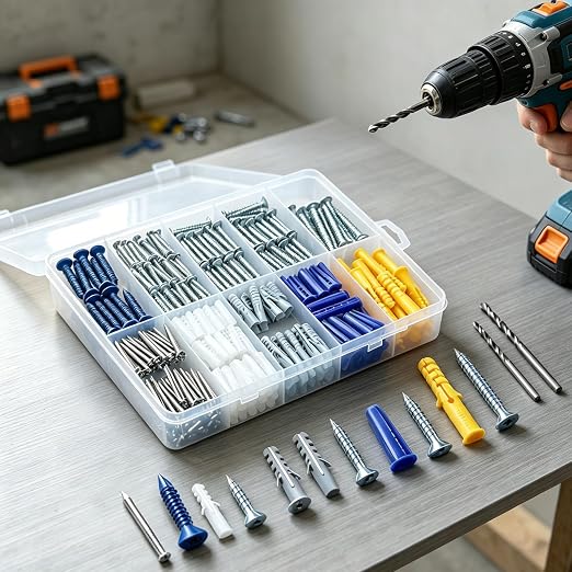 Wensilon Plastic Drywall Wall Anchors Kit - Image 3