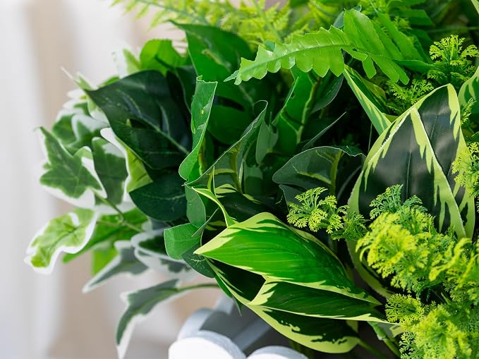 14PCS Artificial Plants Outdoor, Faux Fern Flower Greenery Stem - Image 7
