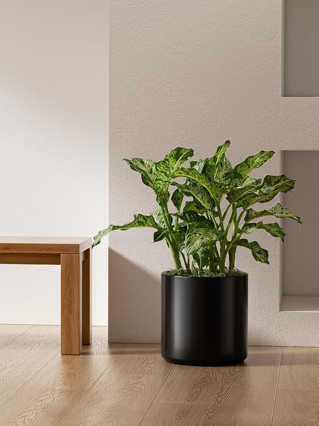 LE TAUCI 12 Inch Pot for Plants, Ceramic Planters for Indoor Plants, - Image 3