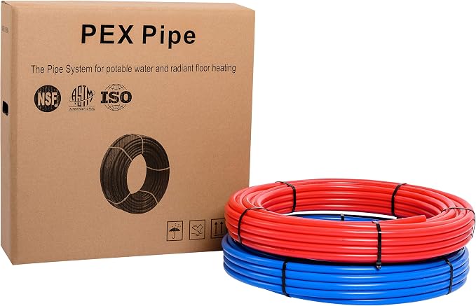 EFIELD Pex-b Pipe Tubing/Tool Combo Blue & Red 3/4 Inch 2x 75 ft Rolls 150 Ft - Image 3