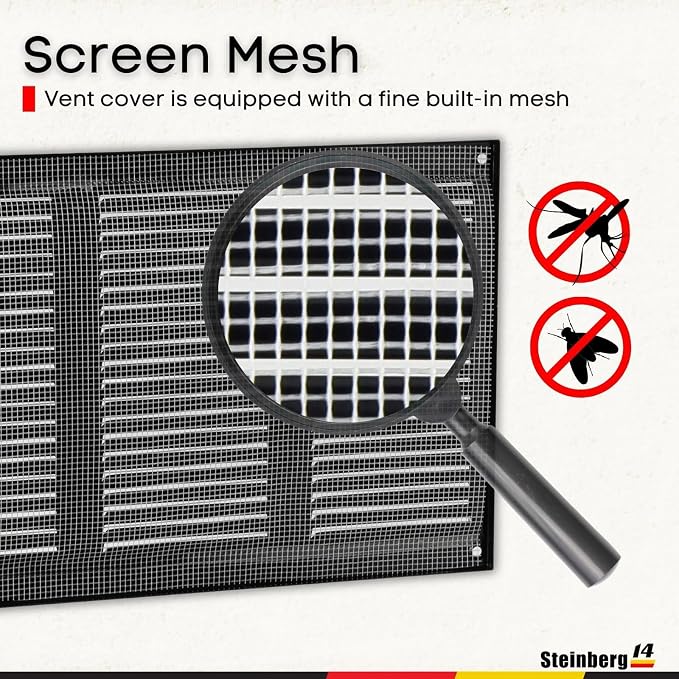 Steinberg14 Black Vent Cover 14x6 - Image 3