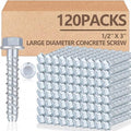 Tandefio 120 Pack 1/2 x 3 Concrete Anchors and Screw Kits Galvanized | Large by Tandefio