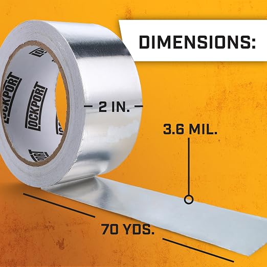 Lockport Aluminum Foil Tape 2 in x 70 Yards - Image 2