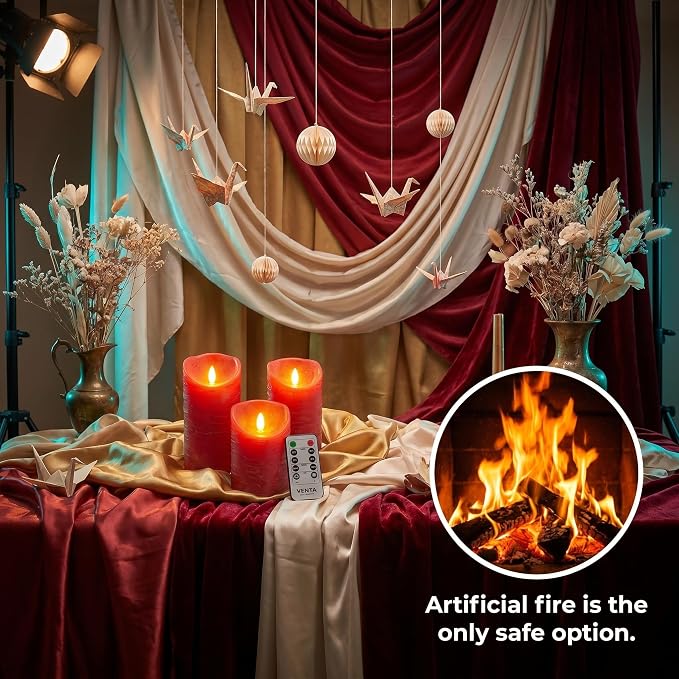 VENTA Flickering Flameless Candles - Image 9