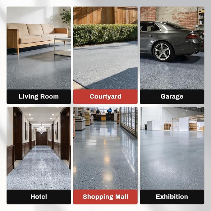 DWIL Epoxy Colored Sand Self-Leveling Coating- Garage Floor Kit, Non-Slip - Image 7