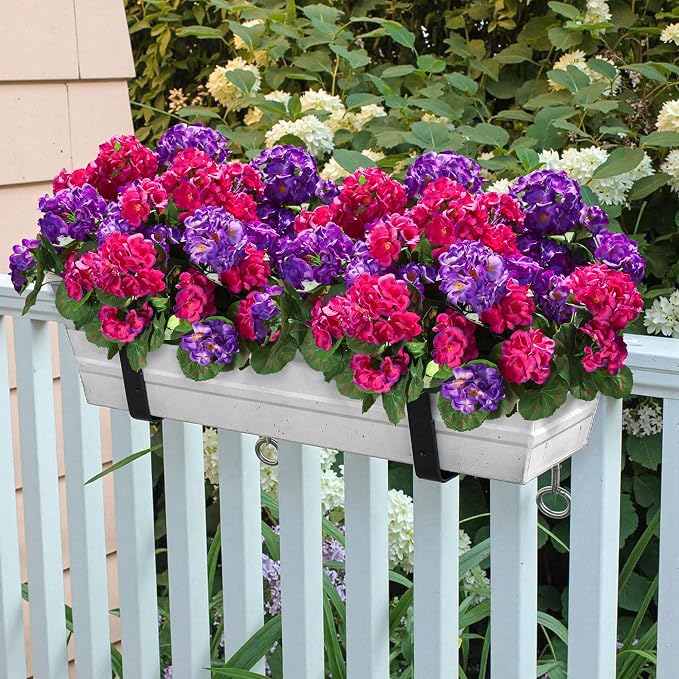 Artificial Geranium Fake Flowers - Image 2