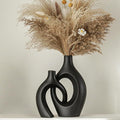 Lvases Snuggle Hollow Ceramic Vase Set of 2 by modernhomedecoration