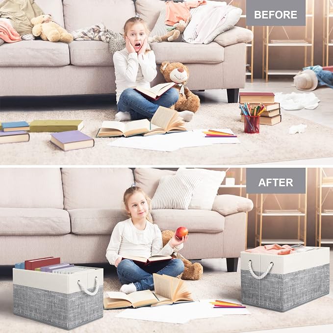 Storage Bins 4-Pack, Foldable Storage Baskets - Image 6