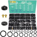 XBVV 28 Size 650 Pcs Faucet Rubber Washers Kit and SAE O Ring Assortment Set by XBVV