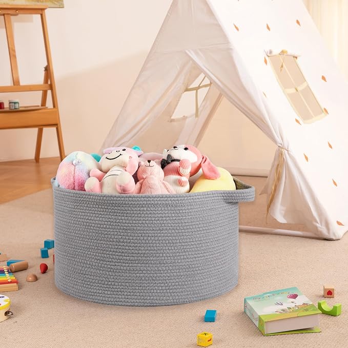 OIAHOMY 90L Extra Large Blanket Basket - Image 6