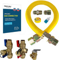 1" OD x 24" x 3/4"MIP x 3/4"FIP Flexible Gas Connector Kit by PROCURU