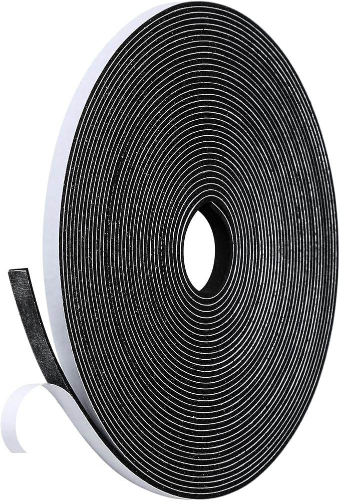 Weather Stripping Door Seal Strip- 1/4 Inch X 1/16 Inch X 32Feet, Strong by Amzjjle